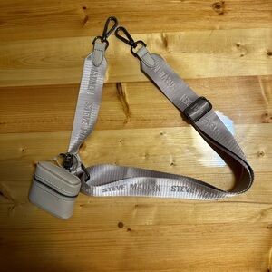 Steve Madden Light Beige Crossbody Strap with Pouch NWOT